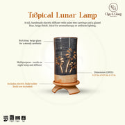 Tropical Lunar Lamp - Blue, Beige